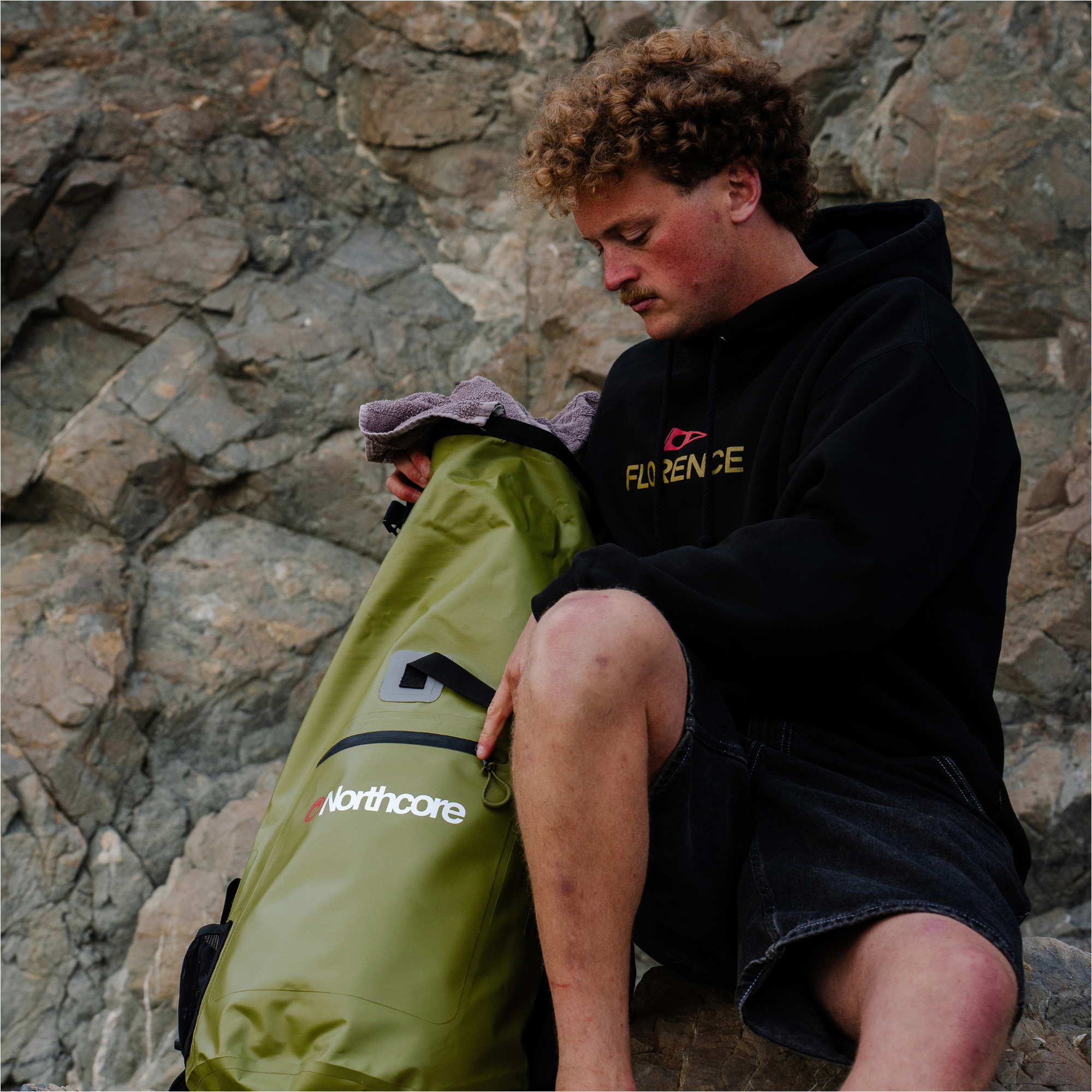 2026 Northcore 30L Waterproof Haul Backpack N30LWHBP - Olive Green
